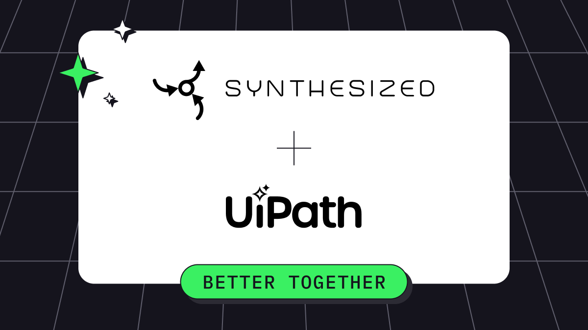 Synthesized Launches UiPath Integration to Automate Test Data Provisioning for Continuous Testing
