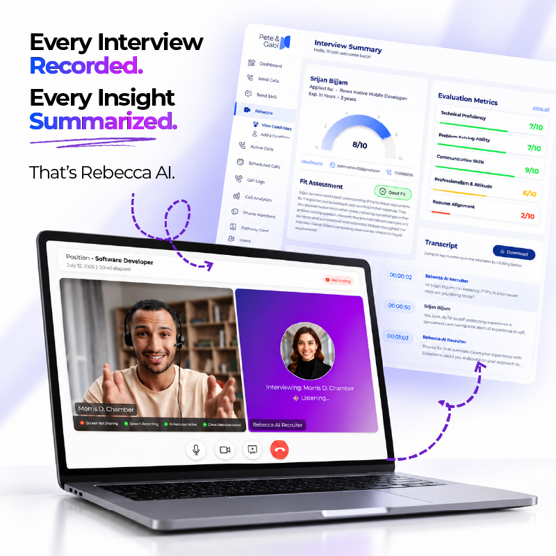 Pete & Gabi Launches Instant Access to Rebecca, Its Autonomous AI Interviewer Platform